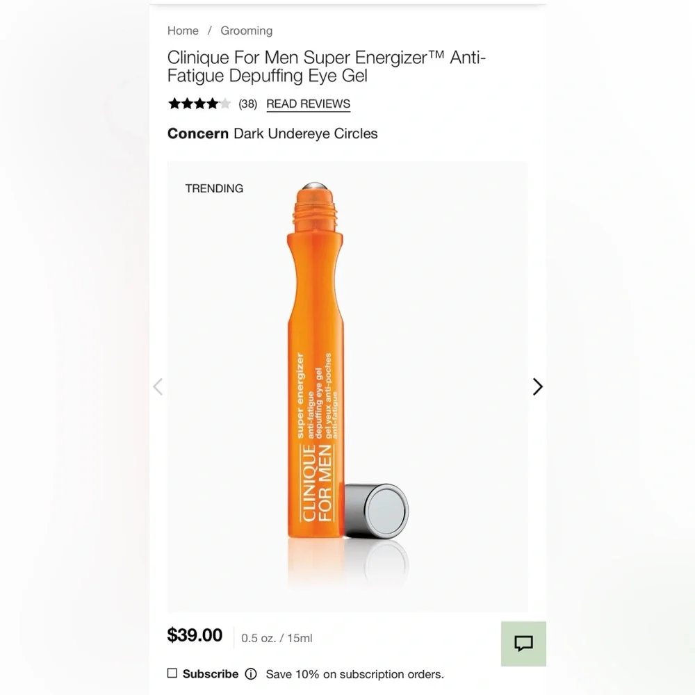 Clinique Energizer anti-fatigue depuffing Eye Gel